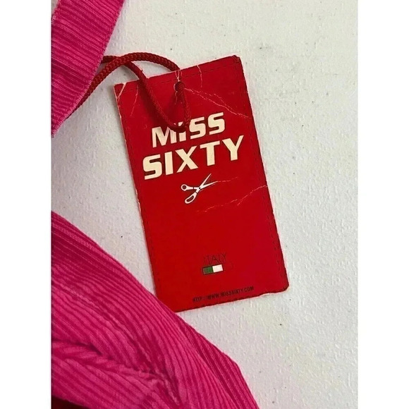 Miss Sixty Womens Easy Oliver Trousers Corduroy Pants Sz 29 Y2K Barbiecore Long - Picture 9 of 16